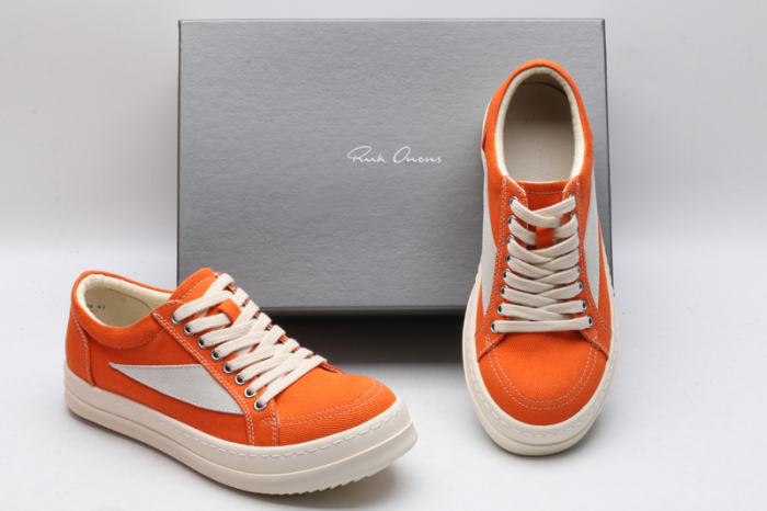 Men Women R*ick O*wens LOW Canvas Top Sneaker KK221230-2