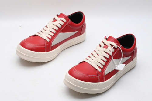 Men Women R*ick O*wens LOW Leather Top Sneaker KK221230-5