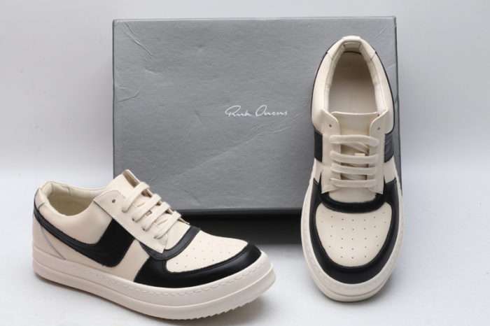 Men Women R*ick O*wens LOW Leather Top Sneaker KK221230-10