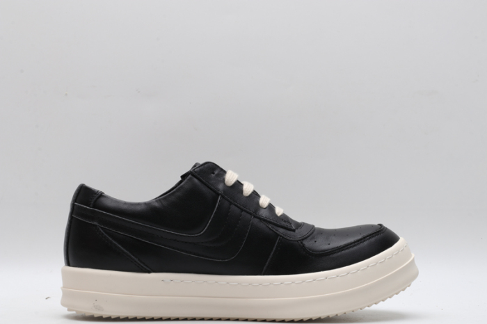 Men Women R*ick O*wens LOW Leather Top Sneaker KK221230-6