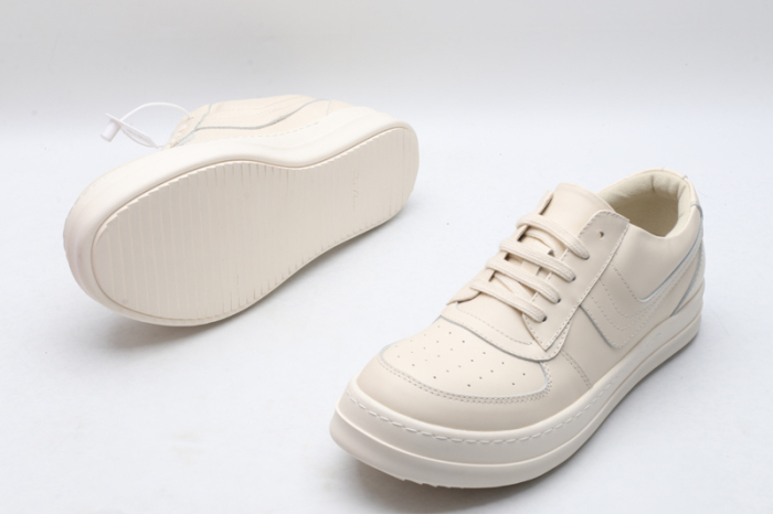 Men Women R*ick O*wens LOW Leather Top Sneaker KK221230