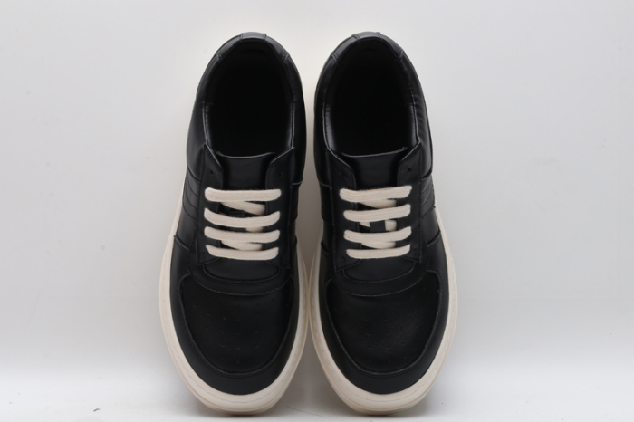 Men Women R*ick O*wens LOW Leather Top Sneaker KK221230-6