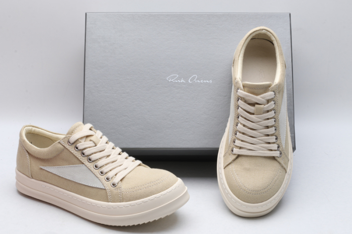 Men Women R*ick O*wens LOW Canvas Top Sneaker KK221230-1