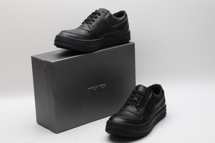 Men Women R*ick O*wens LOW Leather Top Sneaker KK221230-9