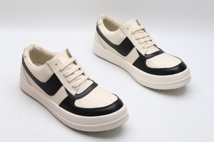 Men Women R*ick O*wens LOW Leather Top Sneaker KK221230-10