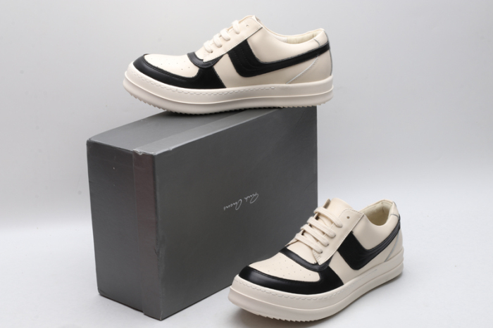 Men Women R*ick O*wens LOW Leather Top Sneaker KK221230-10
