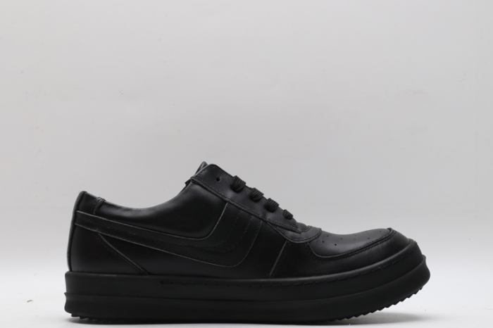Men Women R*ick O*wens LOW Leather Top Sneaker KK221230-9