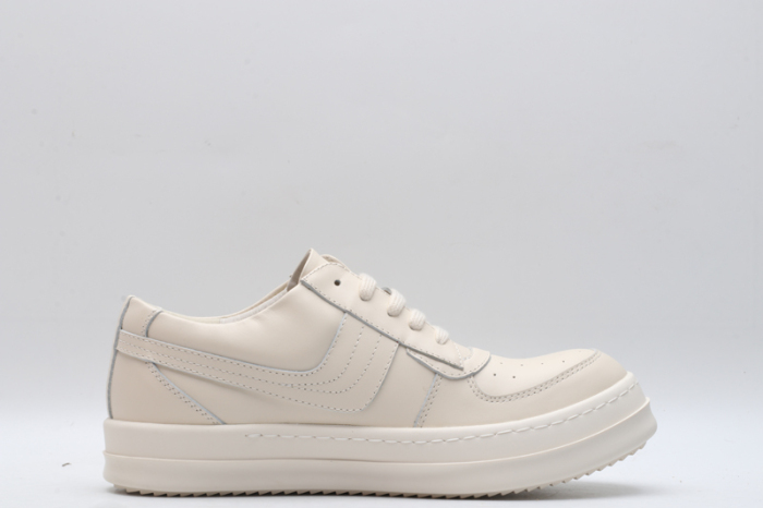Men Women R*ick O*wens LOW Leather Top Sneaker KK221230