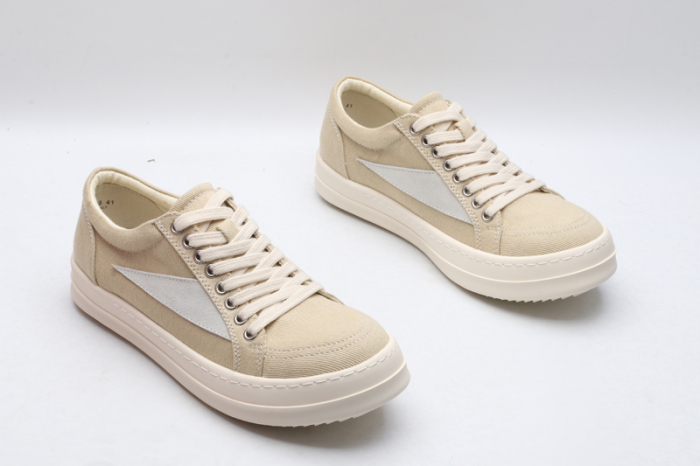 Men Women R*ick O*wens LOW Canvas Top Sneaker KK221230-1