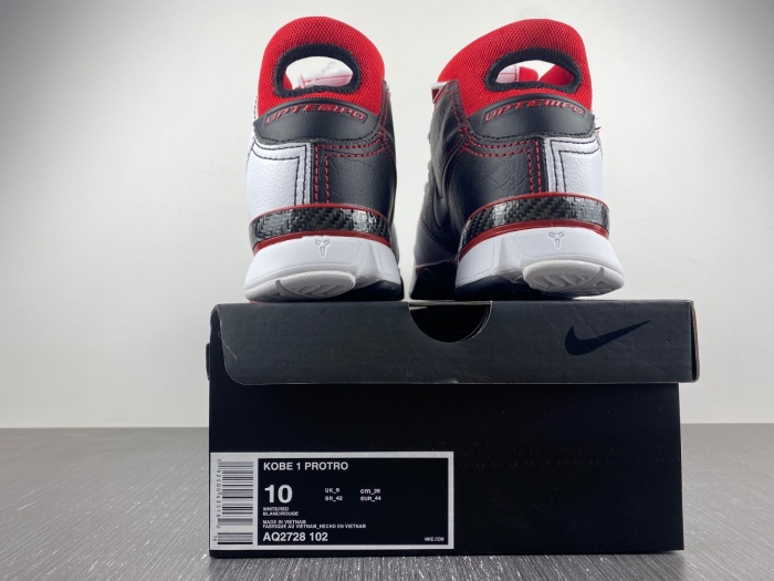 Kobe 1 Protro White Black Red (All Star)  AQ2728-102