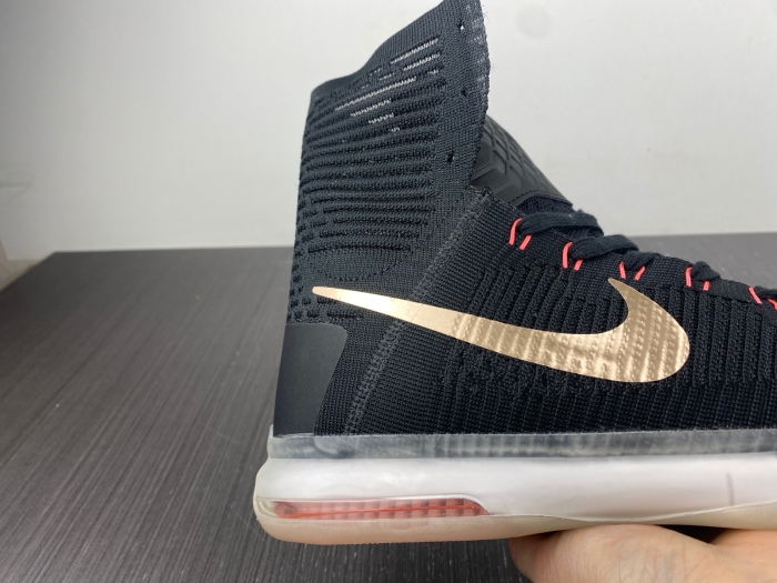 Kobe 10 Elite Rose Gold Black White Hot Lava Metal Red Bronze 718763-091
