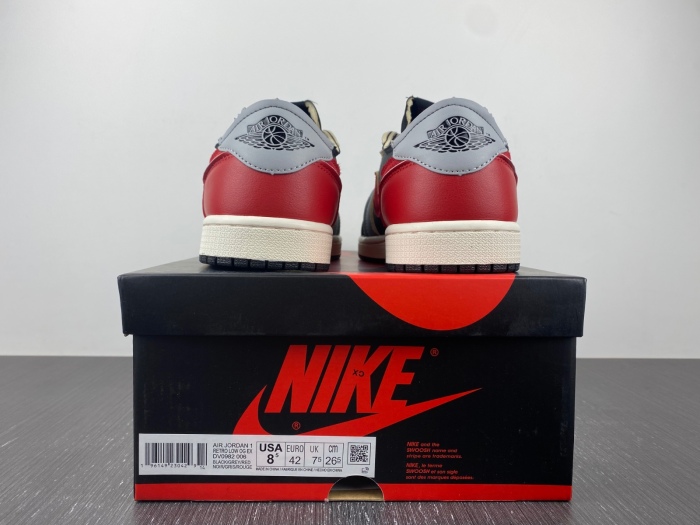 Air Jordan 1 Low AJ 1 Smoke red DV0982-006