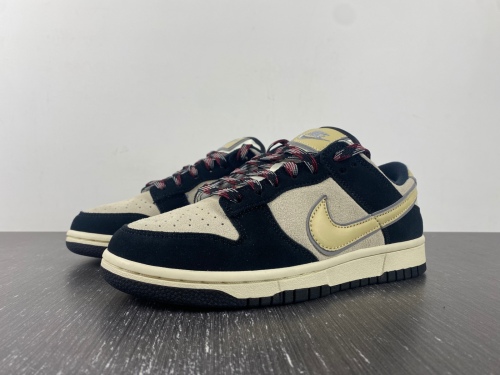 Dunk Low LX Black Suede Team Gold DV3054-001