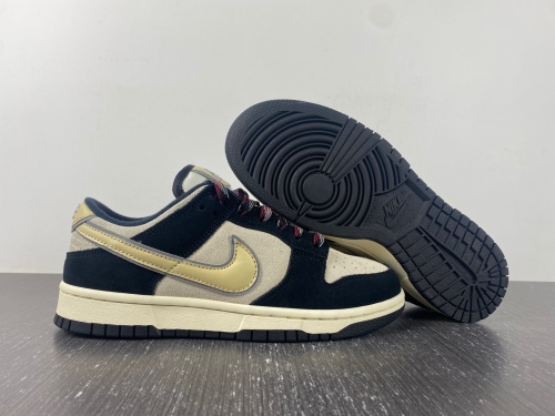 Dunk Low LX Black Suede Team Gold DV3054-001