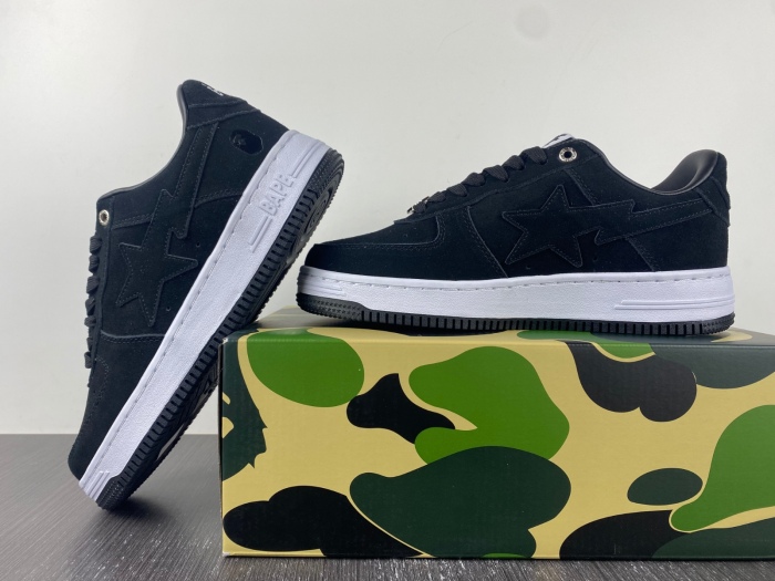 A Bathing Ape Bape Sta Black Suede  1H70-191-004