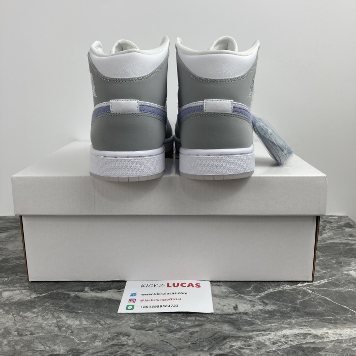 Air Jordan 1 Mid Wolf Grey Aluminum BQ6472-105