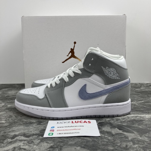 Air Jordan 1 Mid Wolf Grey Aluminum BQ6472-105