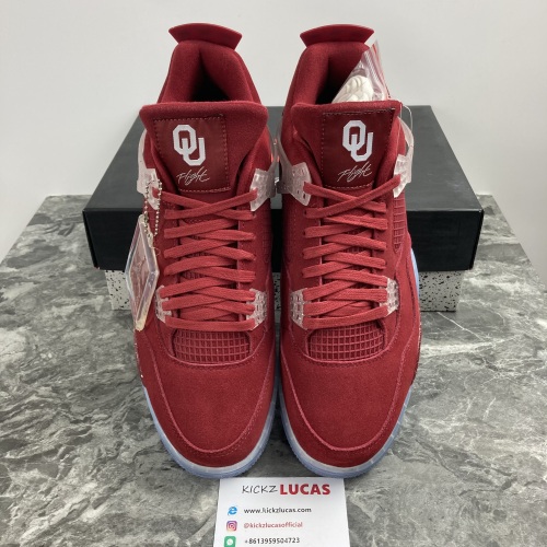 Air Jordan 4 Retro Oklahoma Sooners PE  SU18 MNJDLS 731 LN3