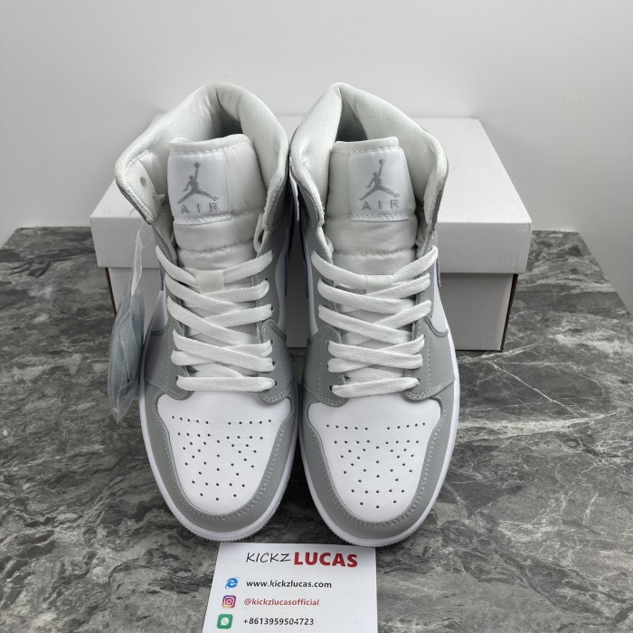 Air Jordan 1 Mid Wolf Grey Aluminum BQ6472-105
