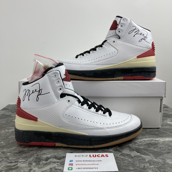 Air Jordan 2 Retro High SP Off-White White Red DJ4375-101