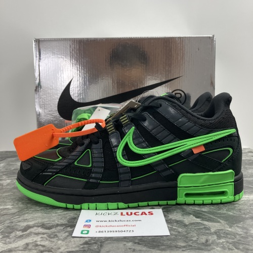 Air Rubber Dunk Off-White Green Strike  CU6015-001