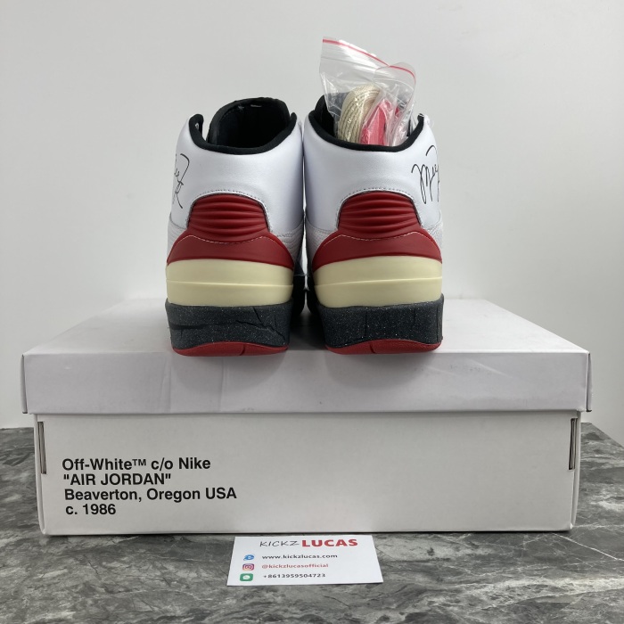 Air Jordan 2 Retro High SP Off-White White Red DJ4375-101