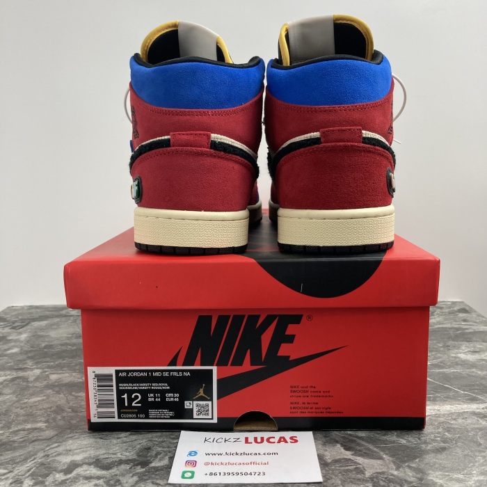 Air Jordan 1 Mid SE Fearless Blue the Great CU2805-100