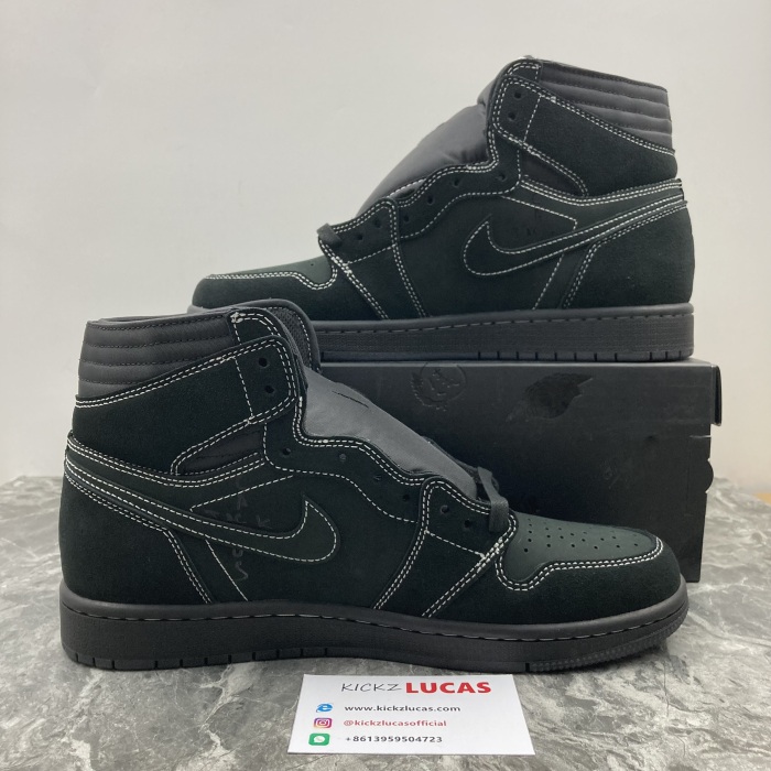 Air Jordan 1 Retro High OG SP Travis Scott Black Phantom