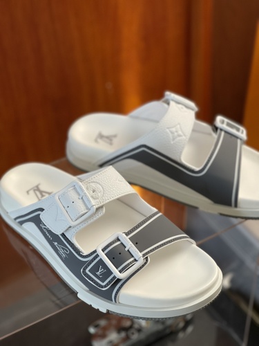 Men L*ouis V*uitton Top Sneaker Slippers RR230406-23
