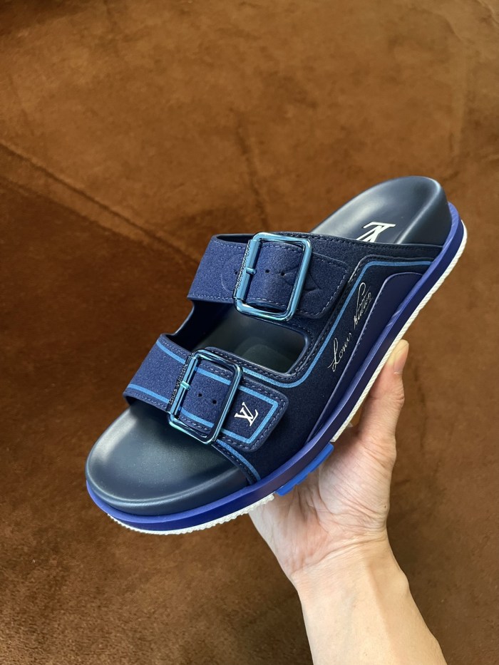Men L*ouis V*uitton Top Sneaker Slippers RR230406-22