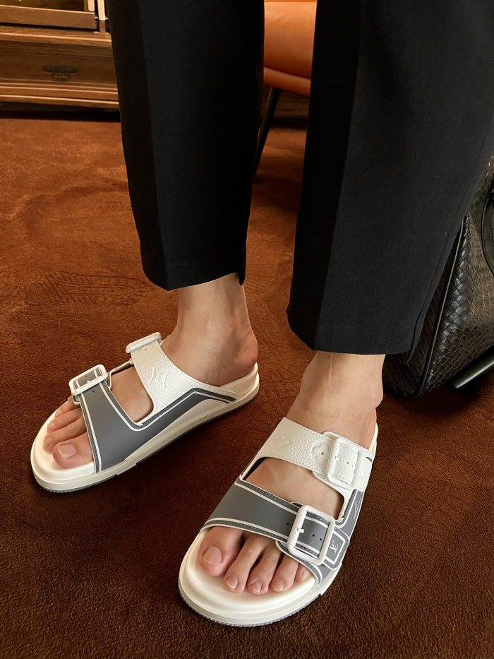 Men L*ouis V*uitton Top Sneaker Slippers RR230406-23
