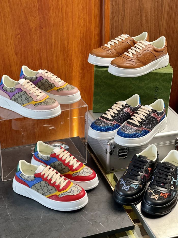 Men Women G*ucci GG Top Sneaker RR230406-27