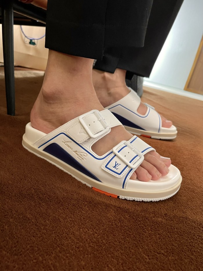 Men L*ouis V*uitton Top Sneaker Slippers RR230406-21