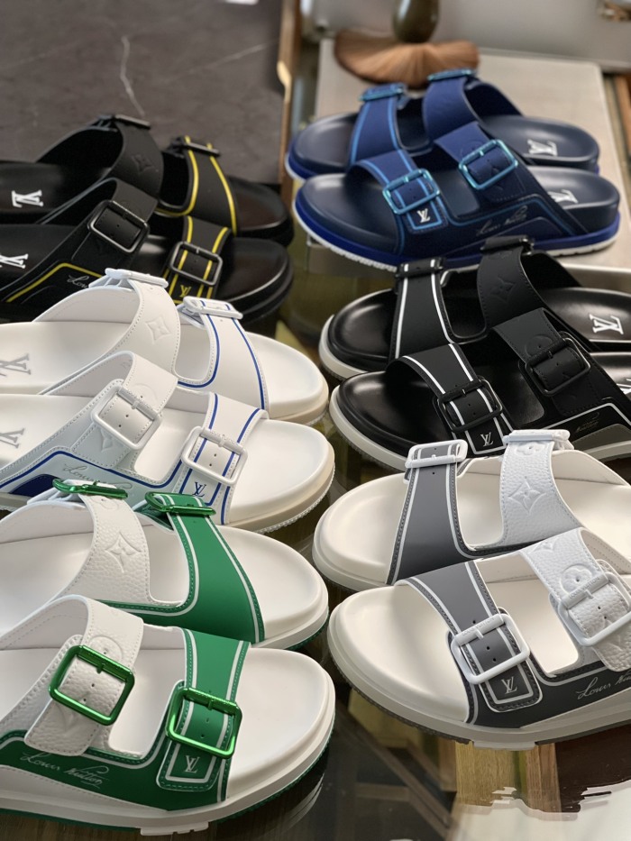 Men L*ouis V*uitton Top Sneaker Slippers RR230406-24