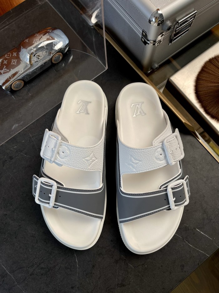 Men L*ouis V*uitton Top Sneaker Slippers RR230406-23