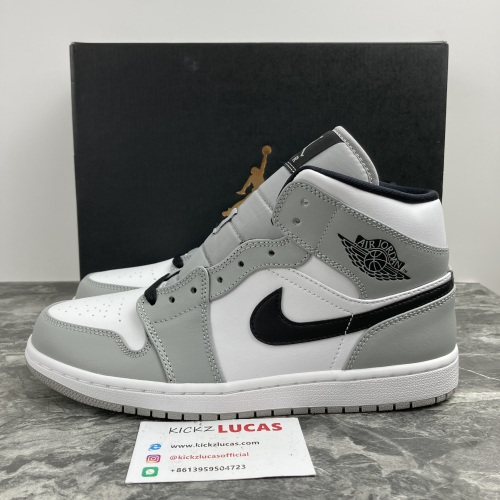 Air Jordan 1 Mid Light Smoke Grey 554724-092