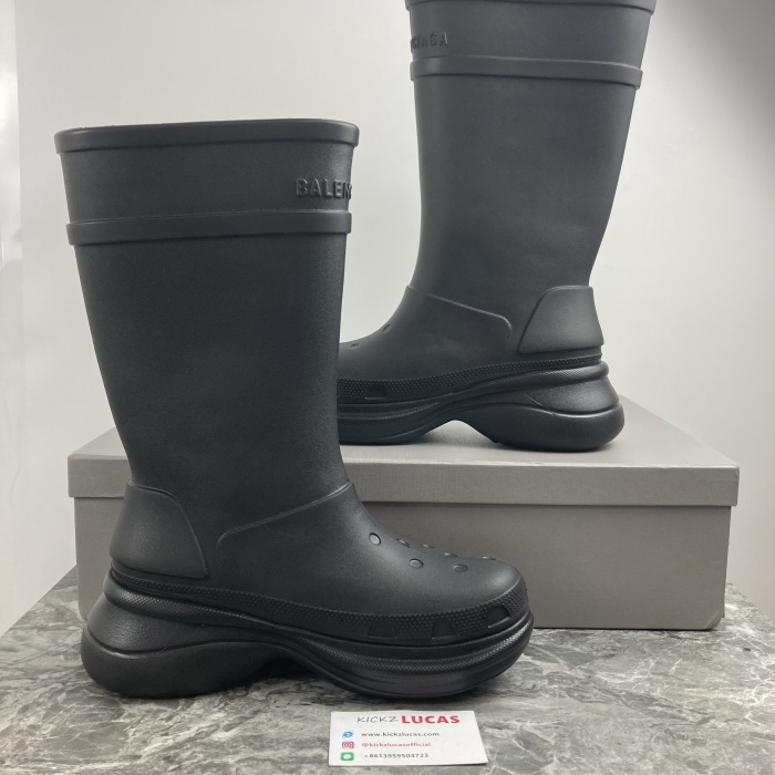 Men Women B*alenciaga Boots black CL230412