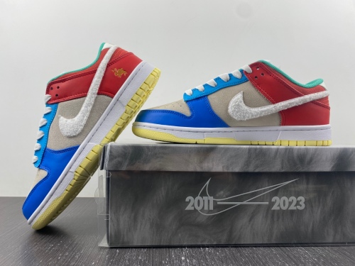 Dunk Low Retro PRM Year of the Rabbit Blue Orange Cream  FD4203-111