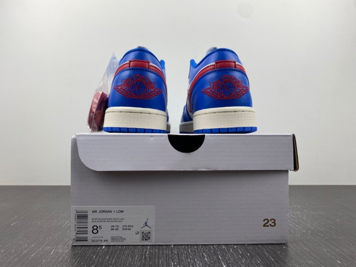 Air Jordan 1 Low Sport Blue Gym Red  DC0774-416