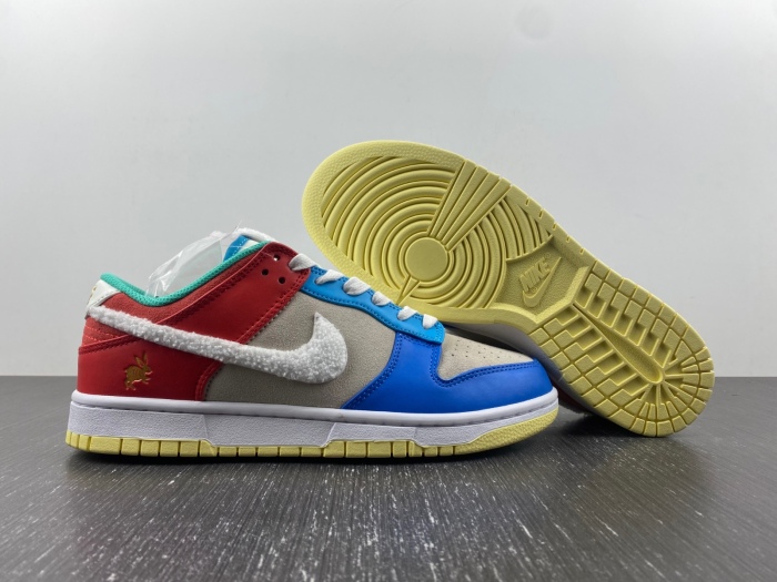 Dunk Low Retro PRM Year of the Rabbit Blue Orange Cream  FD4203-111