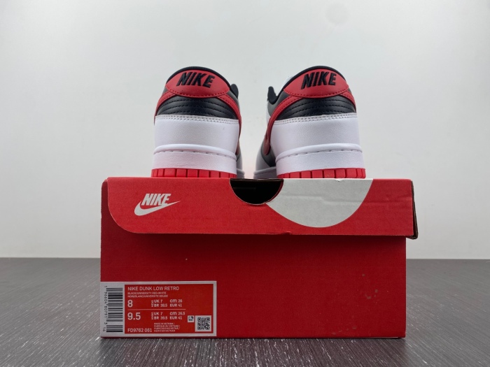 Dunk Low Retro White Black University Red FD9762-061