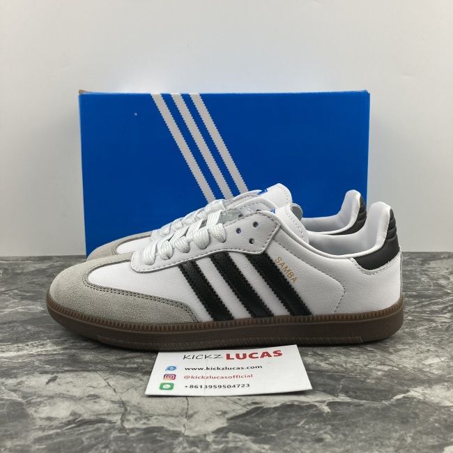 adidas Samba OG Cloud White Core Black  BZ0057/B75806