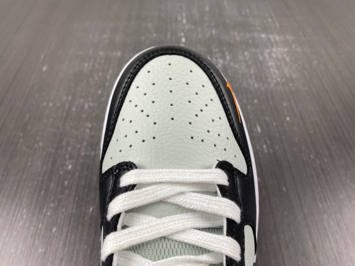 Dunk Low Grey Black Orange Mini Swoosh FN7808-001