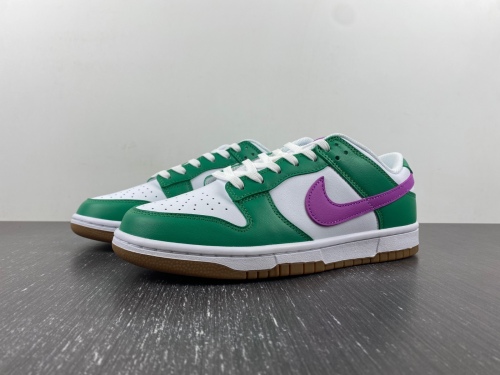 Dunk Low White Stadium Green Fuchsia  FD9922-151