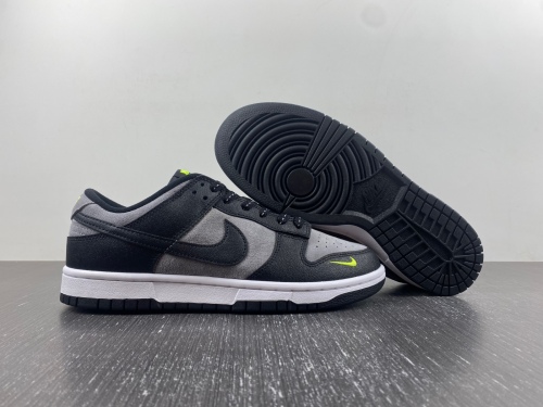Dunk Low Black Grey Green Strike FQ2205-001