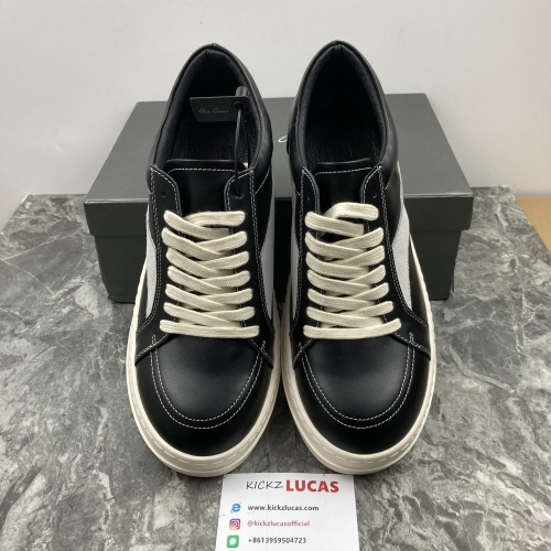 Men Women R*ick O*wens LOW Leather Top Sneaker KK221230-8