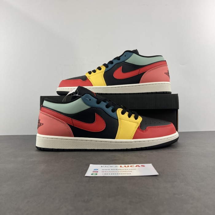 Air Jordan 1 Low SE Black Multi-Color DN3739-060