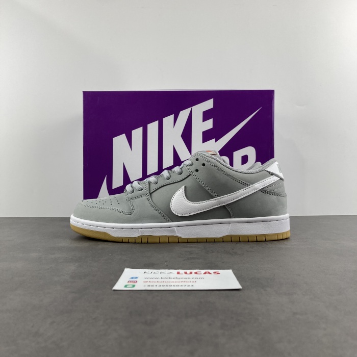 SB Dunk Low Pro ISO Orange Label Wolf Grey Gum  DV5464-001
