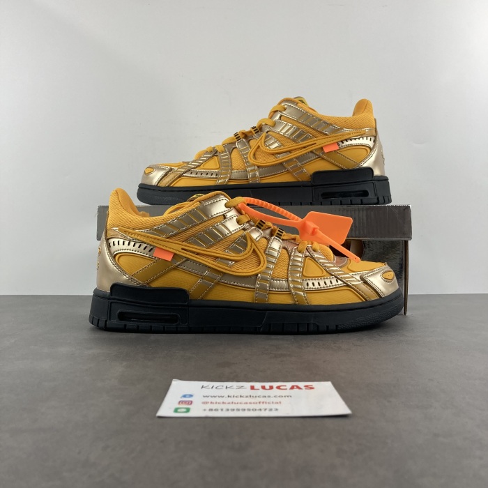 Air Rubber Dunk Off-White University Gold  CU6015-700
