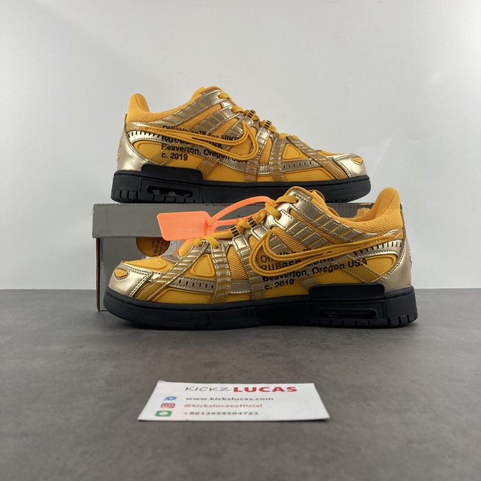 Air Rubber Dunk Off-White University Gold  CU6015-700